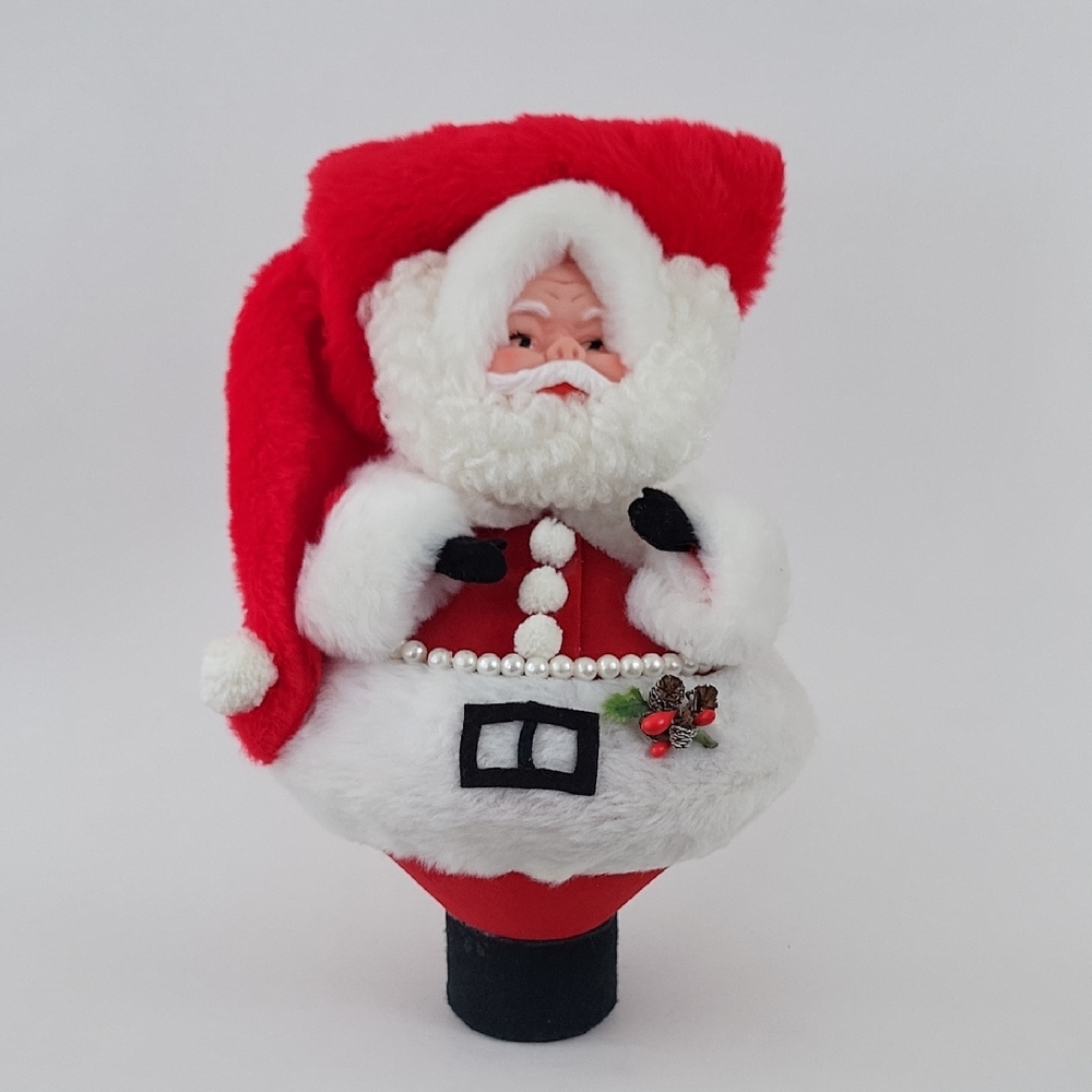 Vintage Handmade Classic Santa Decor Tabletop Shelf Sitter Mantel